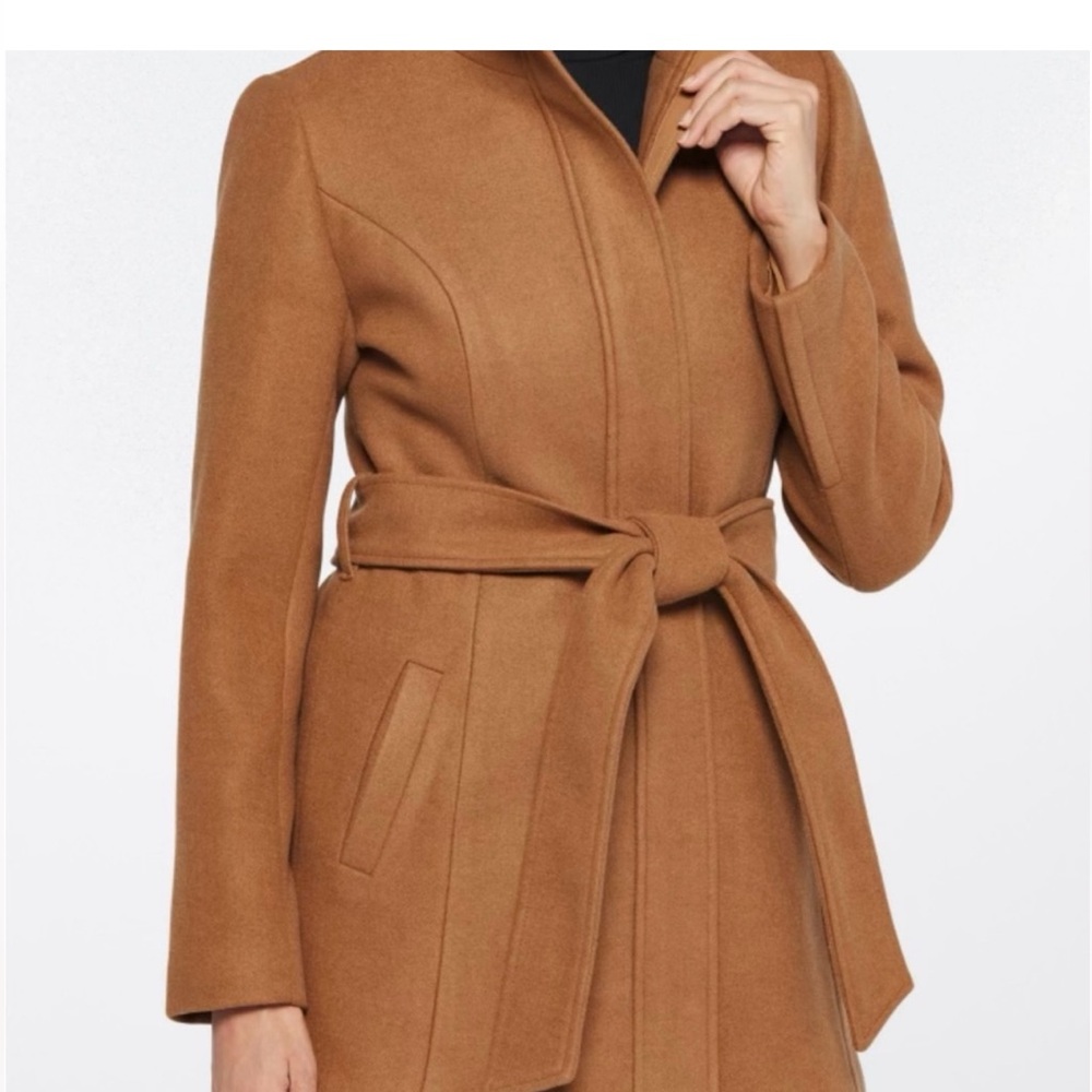41 Hawthorn “Ava” camel belted wool coat. Beautiful. New with tags. P large